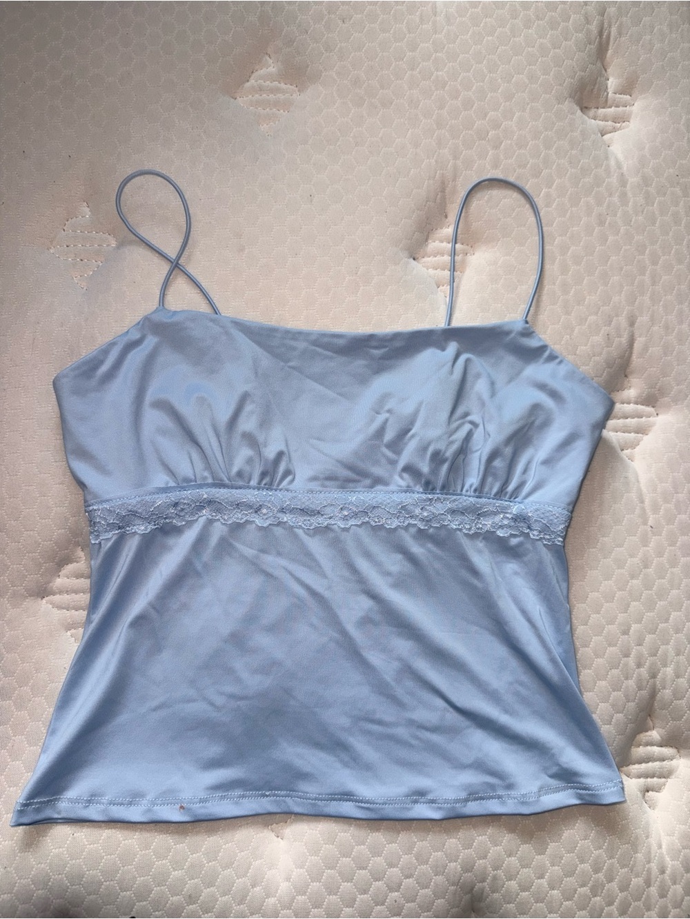 04. wild fable Pastel Blue Lace-Trim Camisole